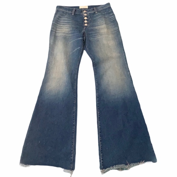 Nili Lotan Denim - 🎈🎈Nili Lotan Wide leg exposed Button Fly Jeans Mid